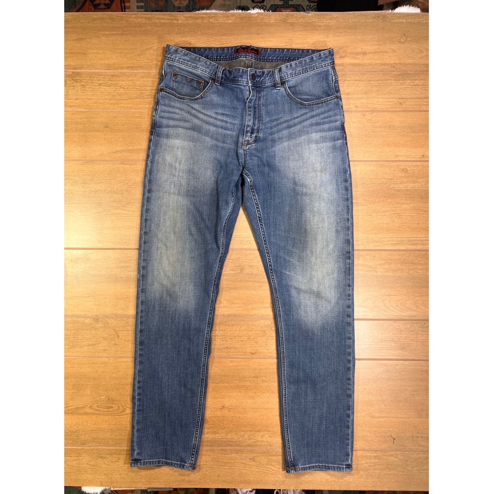 Robert‎ Graham Mens Jeans Blue Wash Straight Leg Denim Pants Size 32x32